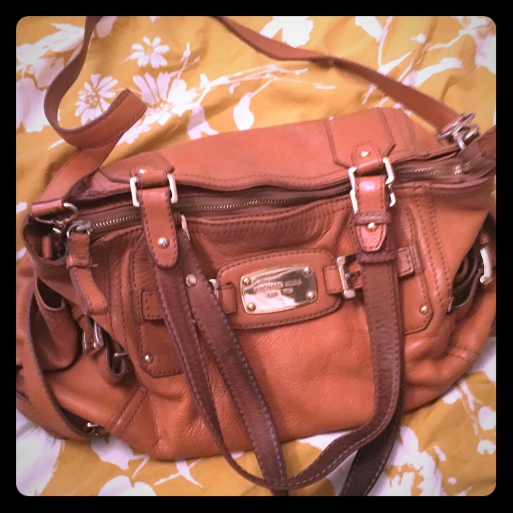 Michael Kors brown leather purse.
